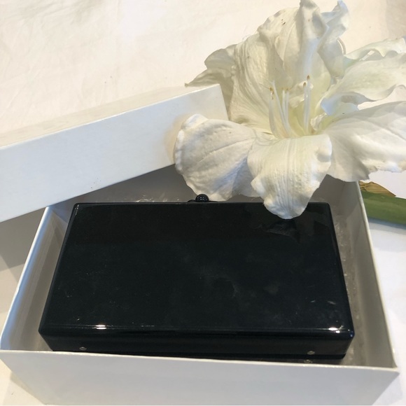 Edie Parker Jean Clutch with Pink POP" at front - Picture 4 of 12